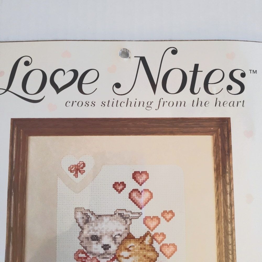First Love Counted Cross Stitch Kit Puppy Kitten NEW - Picture 2 of 7